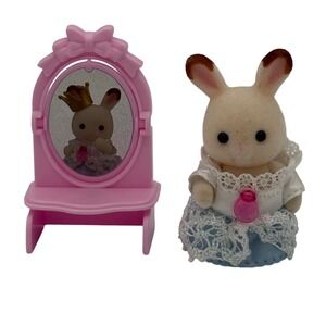 Sylvanian‎ Family Calico Critters Bunny Baby Princess Doll with Vanity Mirror